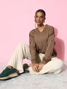 The Roadster Life Co. Self-Design Distressed Pullover