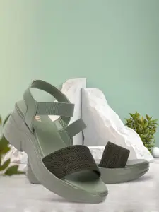 Colo Woven Design Platform Heels