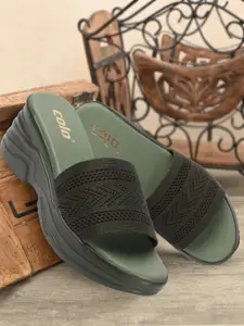 Colo Woven Design Platform Heels