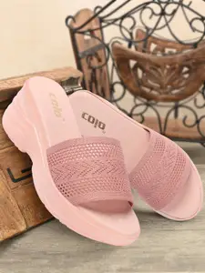 Colo Woven Design Platform Heels