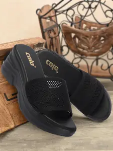 Colo Woven Design Platform Heels