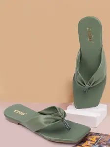 Colo Open Toe T-Strap flats