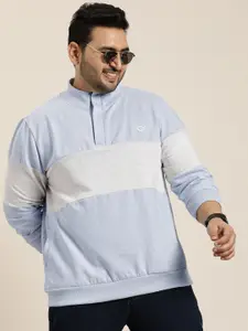 Sztori Men Plus Size Colourblocked Sweatshirt