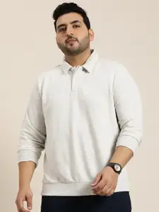 Sztori Men Plus Size Solid Sweatshirt