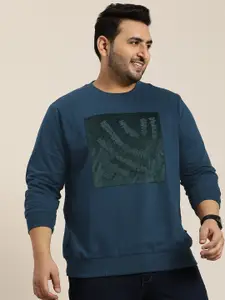 Sztori Men Plus Size Patchwork Sweatshirt