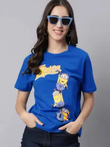Free Authority Minions Printed Pure Cotton T-Shirt