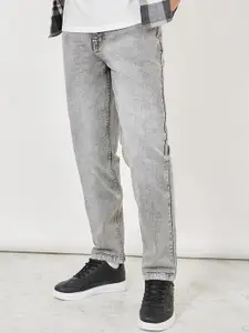 Styli Men Acid Wash Mid Rise Clean Look Heavy Fade Cotton Denim Jeans