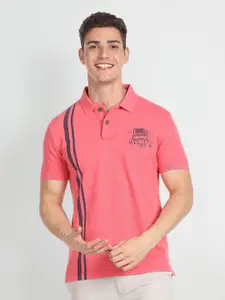 U.S. Polo Assn. Denim Co. Vertical Striped Cotton Polo Shirt