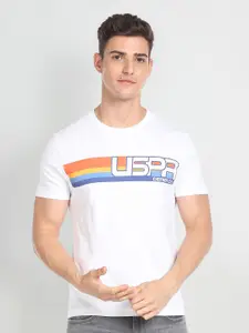 U.S. Polo Assn. Denim Co. Brand Log Print Cotton T-Shirt