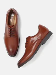 GABICCI Men Textured Leather Formal Derbys