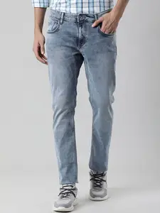 Indian Terrain Brooklyn Men Mid-Rise Slim Fit Heavy Fade Clean Look Jeans