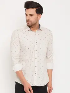 Duke Slim Fit Conversational Printed Cotton Casual Shirt
