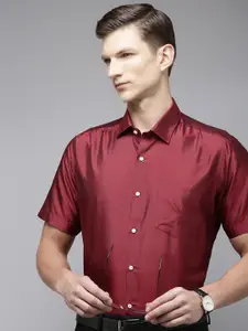 Van Heusen Men Silk  Formal Shirt