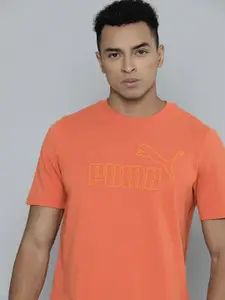 Puma Essential ELEVATED Pique Brand Logo Embroidered Pure Cotton Outdoor T-shirt