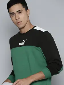 Puma Essentials+ Block Brand Logo Printed Sweatshirt