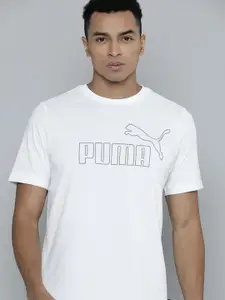Puma ESS ELEVATED Regular Fit Brand Logo Printed Pure Cotton Outdoor T-shirt