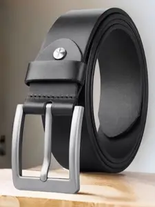 KAEZRI Men Leather Wide Formal Belt