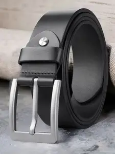 KAEZRI Men Leather Wide Formal Belt