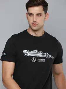 PUMA Motorsport Mercedes AMG Petronas ESS Car Printed Regular fit Pure Cotton T-shirt