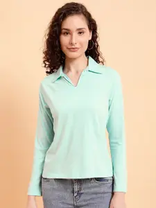 MINT STREET Polo Collar Pure Cotton T-shirt