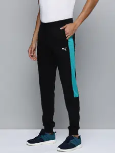 one8 x PUMA Virat Kohli Men Brand Logo Print & Side Taping Colourblocked Slim Fit Joggers