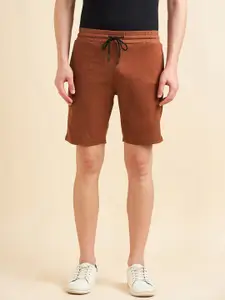 Sweet Dreams Men Brown Mid-Rise Cotton Shorts