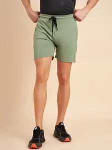 Sweet Dreams Men Green Mid-Rise Cotton Shorts