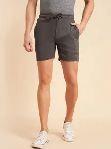 Sweet Dreams Men Grey Mid-Rise Cotton Shorts