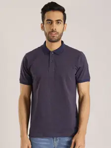Indian Terrain Polo Collar Slim Fit Cotton T-shirt