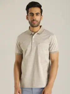 Indian Terrain Polo Collar Slim Fit Cotton T-shirt