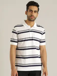 Indian Terrain Polo Collar Slim Fit Cotton T-shirt