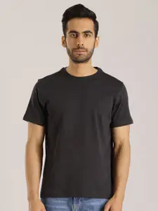 Indian Terrain Pure Cotton Slim Fit T-shirt