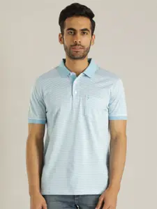 Indian Terrain Polo Collar Slim Fit Cotton T-shirt