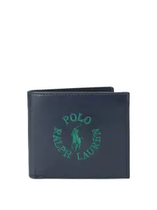 Polo Ralph Lauren Men Logo Printed Nappa Leather Billfold Wallet