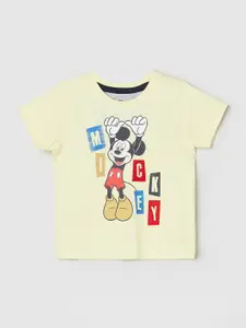 max Infant Boys Mickey Mouse Printed Cotton T-shirt