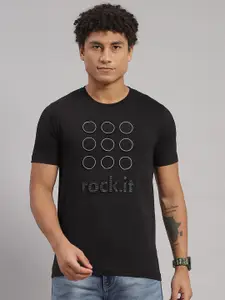 rock.it Typography Printed Slim Fit T-shirt