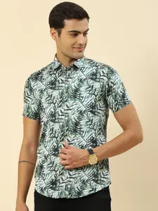 Monte Carlo Classic Fit Floral Printed Cotton Casual Shirt