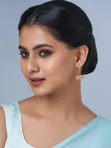 Kushal's Fashion Jewellery Rhodium Plated Zircon Embellished Bridal Adjustable Finger Ring