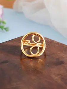 Silvermerc Designs Gold-Plated Adjustable Finger Rings