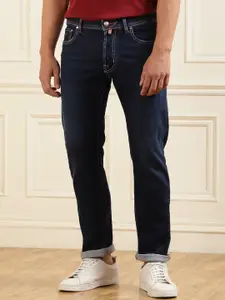 Jacob Cohen Men Clean Look Mid Rise Light Fade Cotton Jeans