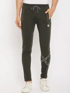 Duke Men Typography Printed Mid Rise Cotton Slim Fit Track Pant