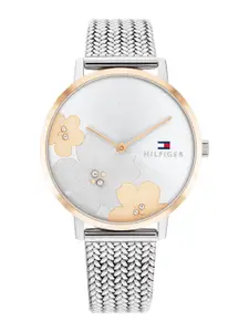 Tommy Hilfiger Embellished Dial & Stainless Steel Bracelet Straps Analogue Watch TH1782604