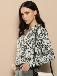 encore by INVICTUS Ethnic Motifs Printed Casual Shirt