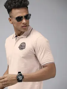 Roadster Men Polo Collar Regular Fit T-shirt