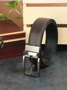 KAEZRI Men Textured Reversible Formal Belt