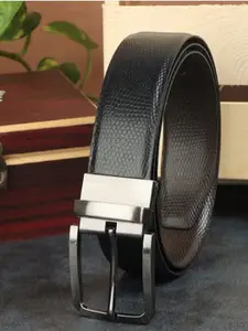 KAEZRI Men Textured Reversible Formal Belt