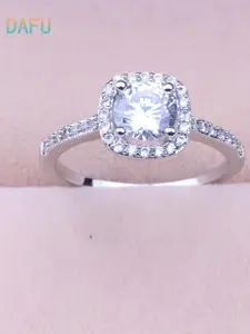 MYKI Silver-Plated AD-Studded Finger Rings