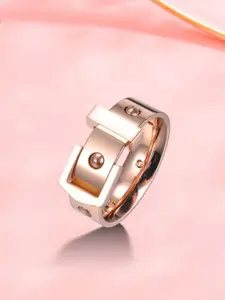 MYKI Rose Gold-Plated Finger Ring