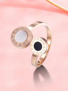 MYKI Rose Gold-Plated Finger Ring