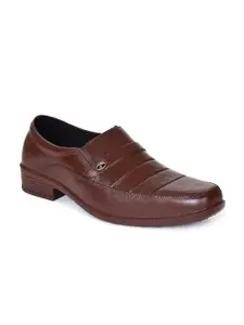 Ajanta Men Textured Formal Slip-On Shoes